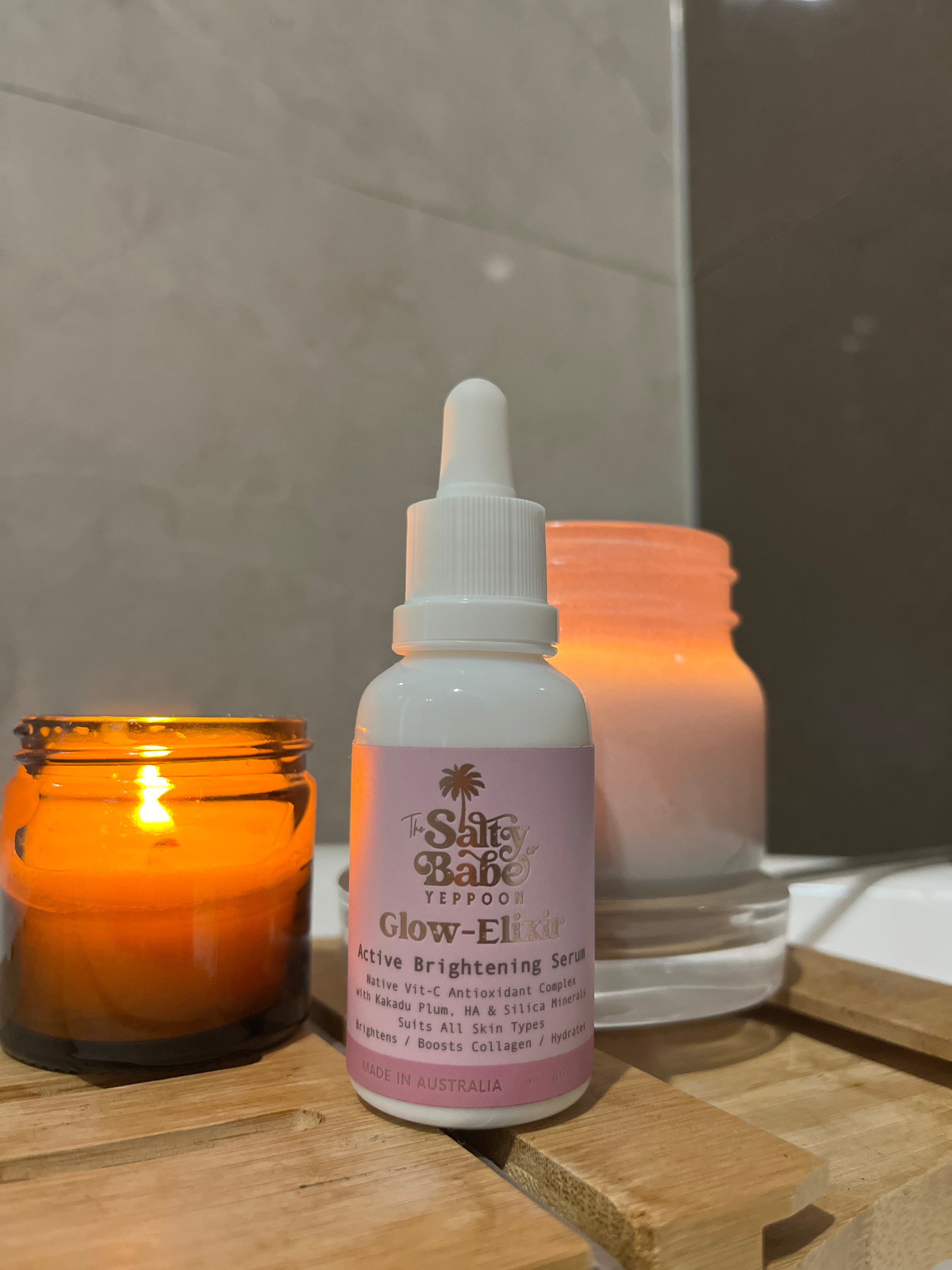 Glow Elixir Brightening Serum - Vitamin C + Hyaluronic Acid 30ml